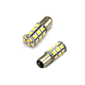 ไฟกระพริบ LED 5050สัญญาณไฟเลี้ยว LED 24SMD 1076ไฟสีขาว DC 12V 24V