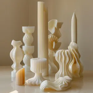 DUMO Custom Geometric Rotating Column Set Silicone Molds For Candle Making Handmade Diy Wholesale Silicone Molds