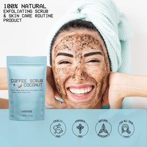 Exfoliante Corporal y Facial Personalizado, Orgánico y Natural, Contra la Celulitis, Estrías, Cicatrices y Acné, Exfoliante de Café con Coco - Product Image 5