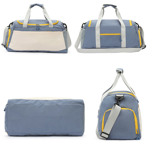 Fashion Gym Sports Duffel <strong>Bags</strong> Shoe <strong>Compartment</strong> Wet Pocket Water Resistant Polyester Lightweight Travel Weekender Overnight <strong>Bag</strong> - Product Image 6