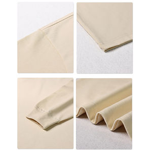 T-shirt à manches longues personnalisé en coton 100% de haute qualité, unisexe, surdimensionné, col rond, manches longues - Product Image 5