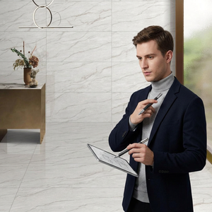 Platinum Bianco Full Body Matte Porcelain Tiles 2x4 Ft Marble Look for Residential Wall Floor Projects - Product Image 6