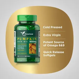 Health Supports Prostate Urinary Health White Pumpkin Seed Oil Capsule Gel Softgel