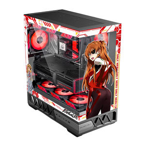 Boîtier de jeu Hurricane Beast Parallel World Asuka Langley Soryu, thème ATX, tour moyenne, panneau latéral transparent, autocollants personnalisables - Product Image 2