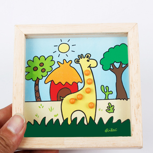 Amazon Offre Spéciale dessin animé poulet et d'oeufs équilibre <span class=keywords><strong>paume</strong></span> balle enfants jouets de puzzle en bois de haute Qualité <span class=keywords><strong>jeu</strong></span> - Product Image 4