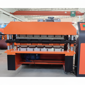 Petit pain de feuille de toit de noyau de moteur de rouleau en métal formant la machine avec le rendement élevé à bas prix - Product Image 1