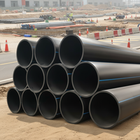 Tuyau d'alimentation en eau HDPE PE100 OD20-OD110 PN10 PN16 100m 200m pour l'irrigation agricole, pipeline d'eau souterrain