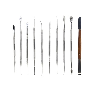 Dental Lab Instrument Metal Manual Wax Carving Tool Set 10-Piece <b>Kit</b> for Graving Wax <b>Models</b> - Product Image 4