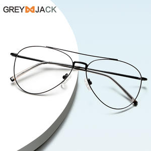 กรีแจ็ค ฟร็อกเฟรมแว่นตาโลหะทรงกลมป้องกันแสงสีฟ้ากรอบแว่นตาสำหรับทุกเพศ Me2002 - Product Image 4