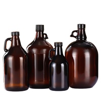Bocaux à vin en verre de stockage scellé ambré 1L 2,5 L 4L Bouteille de vin de Californie