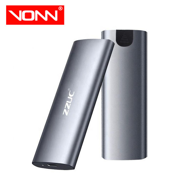 Tool-Free M.2 NVME/NGFF SSD Enclosure Aluminum M.2 SSD to Type-C USB 3.1 Nvme Case External Portable USB 3.1 Nvme SSD Case