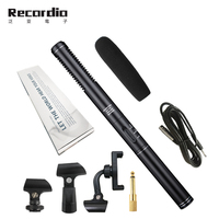 Microphone de studio d'enregistrement à condensateur professionnel GAM-CF05 à haute sensibilité pour caméra, ensemble de vlogging, microphone portable
