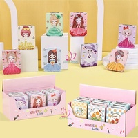 Vente chaude 12 PCS/Box Miroir Rectangulaire Double Côtés Pliant Miroir De Poche 2X Grossissement PU Portable Miroir De Maquillage De Poche