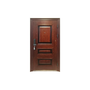 Puerta de seguridad con relieve y diseño de patrón de cobre para villas y apartamentos, exterior de metal y hierro, antirrobo, apertura manual plana. - Product Image 5