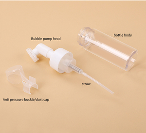 Flacon vide pour nettoyant visage moussant, gel moussant, brosse pour le lavage de la tête, type à pression, nettoyant pour lait, mini distributeur de savon - Product Image 5