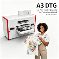 Nouvelle imprimante jet d'encre UV Ricoh Fourstar à double station et 4 têtes 80x90cm pour tissu, cuir et plastique