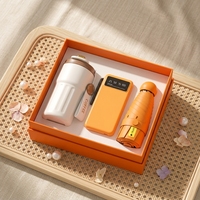 Nouvelle tendance créative : respectueux de l'environnement, luxe léger, tasse givrée, batterie externe, parapluie, coffret cadeau d'anniversaire