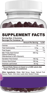 กัมมี่ดีท็อกซ์บำรุงตับสูตรเข้มข้น 28-in-1 ดูดซึมได้ดี ผสมมิลค์ธิสเซิล น้ำส้มสายชูหมักจากแอปเปิ้ล ช่วยฟื้นฟูสุขภาพลำไส้ รับประทาน 2 เม็ดต่อวัน - Product Image 2