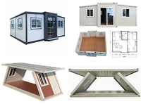 Rumah Kontainer Struktur Baja Modular Prefabrikasi Modern untuk Bangunan Hunian