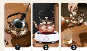 High Quality Master Eco-Friendly Saudi Arabia Retro Gold Copper Color Stainless Steel Water <strong>Kettles</strong> 1-2L Capacity Electric Tea - Product Image 6