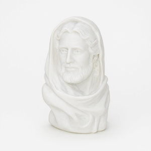 Estatua de Busto de Jesús en Resina con Efecto Mármol Blanco Puro Etechan - Product Image 2