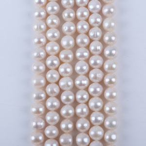 Perlas Blancas Naturales de Agua Dulce al por Mayor, 12-13 mm de Diámetro, Casi Perfectas, Cuentas Semiterminadas para Collares - Product Image 2