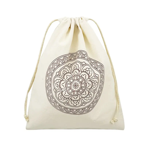 Sac en coton biologique écologique personnalisable avec logo, cordon de serrage et sac anti-poussière pour emballage de détail, pochettes en toile en gros - Product Image 5