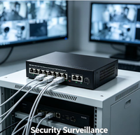 8-Port PoE-Switch für IP-Kameras, CCTV-Überwachung, WLAN-Access Points, VoIP-Telefone und Stromversorgung