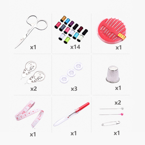 Kit de couture portable 10 aiguilles pour la maison et les voyages, avec sacs de rangement, organisateur d'articles divers et accessoires d'outils domestiques - Vente en gros - Product Image 5