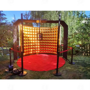 기업 이벤트에 대 한 LED와 사용자 정의 10ft 실버 풍선 사진 부스 벽 배경 프레임 - Product Image 2