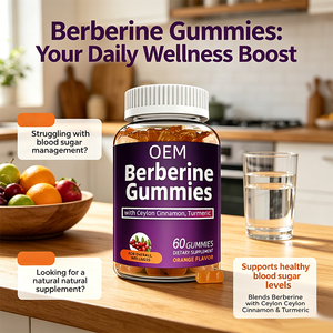Gummies de berbérine à marque privée OEM : Soutien glycémique et métabolique avec cannelle de Ceylan et curcuma – Gummies pour la gestion du poids - Product Image 3