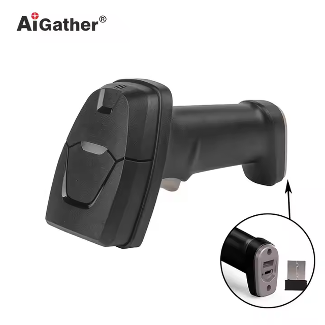 OEM ODM Wired/Wireless Barcode Scanner Automatic Scan Handheld Bar Code Scanner with Blue-tooth/USB Connetivity China Supplier