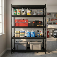 Étagère industrielle robuste sans boulons à 4 niveaux en fil d'acier avec finition antirouille 160x60x183cm pour le stockage en entrepôt