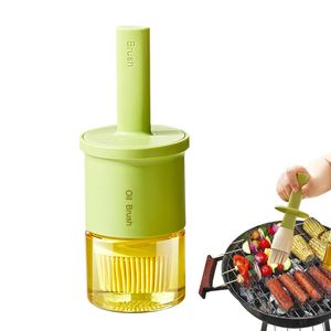 3 Color Option Multifunctional 2 in 1 Kitchen Cook Oil Pot <b>Bottle</b> Container <b>Brush</b> - Product Image 1