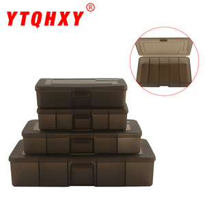 Caja de señuelos de plástico con cinco compartimentos, estuche de almacenamiento para aparejos de pesca con tapa para cebo y accesorios, uso universal - Product Image 4