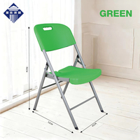 Chaise pliante en plastique durable, empilable, légère et portable pour la maison, les fêtes, les événements, la chambre et le parc