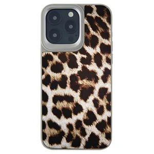 Casing TPU + PU Emboss, Casing Penutup Belakang Ponsel Desain Cetak Timbul Bahan Kulit TPU + PU Emboss untuk IPhone 13 Pro Max