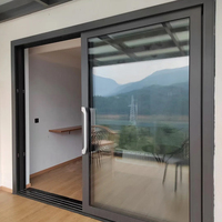 Pintu Kaca Modern Berlapis Ganda Multi-Panel Aluminium Panoramic yang Tahan Lama untuk Interior Villa, Kantor, Kamar Tidur