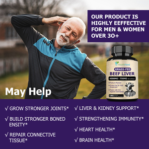 Best Seller Grass-Fed Capsules with Bovine Liver Strengthen <b>Your</b> Immunity Grow Build Stronger Bone Density Capsules - Product Image 4