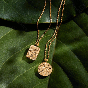 Collar de Plata de Ley 925 de The Quiet Forest, superventas en 25 años, collar con diseño tallado de hojas - Product Image 2