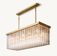 Lustres américains rétro de luxe en cristal moderne atmosphérique salle à manger chambre à coucher plafonnier villa haute lustres duplex