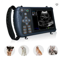 Échographe vétérinaire portable pour animaux de grande taille avec batterie intégrée, alimentation CA 110-220V, imagerie diagnostique portable pour chien, cochon, cheval