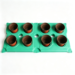 Sunsbuild Plateaux et pots ronds durables à 8 cellules pour la propagation des succulentes et des légumes, kit de démarrage complet pour le jardinage - Product Image 5