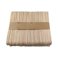 Bâtonnets de crème glacée faits maison en bois de bouleau blanc, écologiques, économiques, portables, avec emballage personnalisé, faible MOQ
