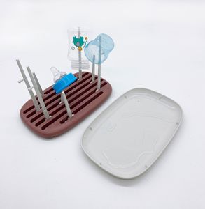 2022 New Design Custom Logo and Package Portable Baby Bottle Foldable Dryer BPA Free Bottles Drying Rack Holder