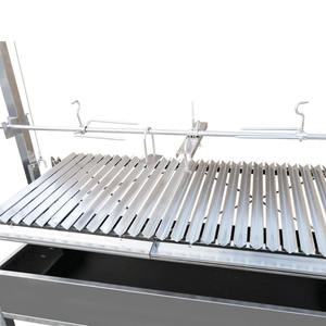 <span class=keywords><strong>Parrilla</strong></span> de Carbón Estilo Argentino Moderno con Asador, Carro de Acero Inoxidable, Horno para <span class=keywords><strong>Barbacoa</strong></span> al Aire Libre - Product Image 2