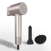 Sèche-cheveux ionique professionnel avec diffuseur, léger et compact, 1400W, pour salon et voyage, avec moteur AC haute vitesse pour femmes et hommes