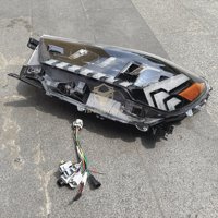 Kit de conversion de carrosserie de camionnette, systèmes d'éclairage, feux de voiture, phares ABS+LED à 3 lentilles pour Hilux Revo 2016