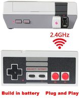 Manette sans fil 2,4 G pour console NES Classic Mini avec récepteur, manette de jeu rétro portable pour joysticks NES