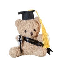 Promotion Mini Ours en Peluche de 13 cm en Coton PP pour la Journée de Remise des Diplômes, Souvenir Décoratif, Cadeau pour Étudiants